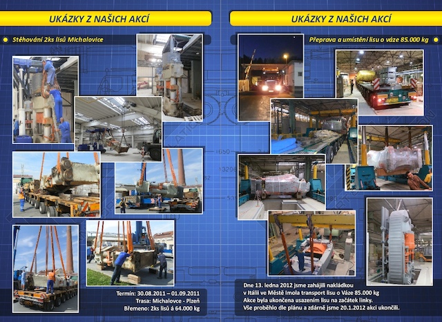 Ukázka z realizace nadměrné přepravy